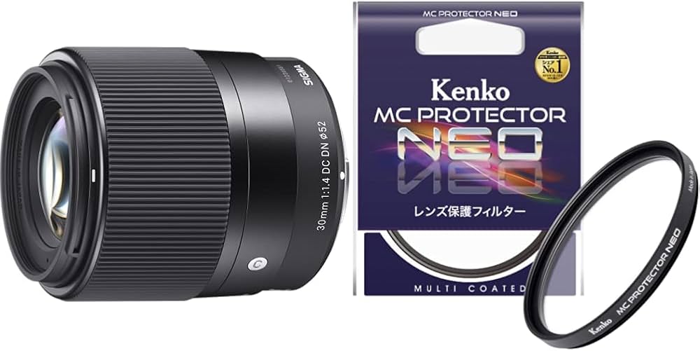 美品　SIGMA 30mm F1.4 DC DN 保護フィルターあり シグマ30mmF1.4 DC DN・レンズ保護フィルター